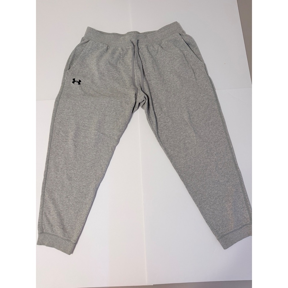 Under Armour Sweatpants Mens XXL Gray Excellent Rival Fleece Joggers